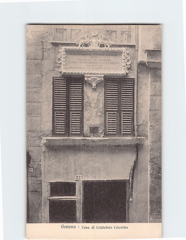 Postcard Casa di Cristoforo Colombo Genoa Italy