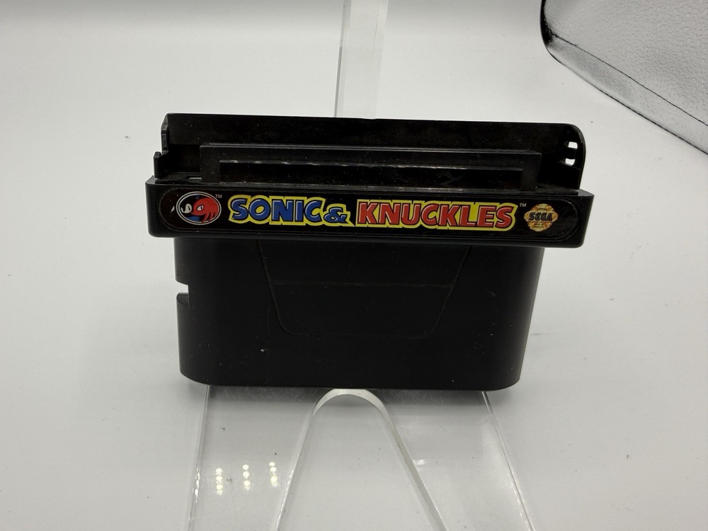 Sega Genesis Sonic & Knuckles Cartridge Only Broken Lid. Tested Working.