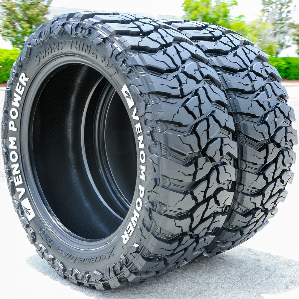 2 Tires Venom Power Swampthing M/T Xtreme Dirt LT 265/70R17 Load E 10 Ply MT Mud