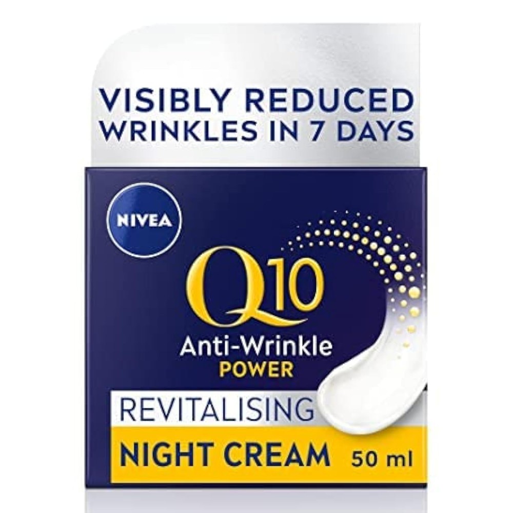 NIVEA Q10 Anti-Wrinkle Night Cream 50ml 2-Pack
