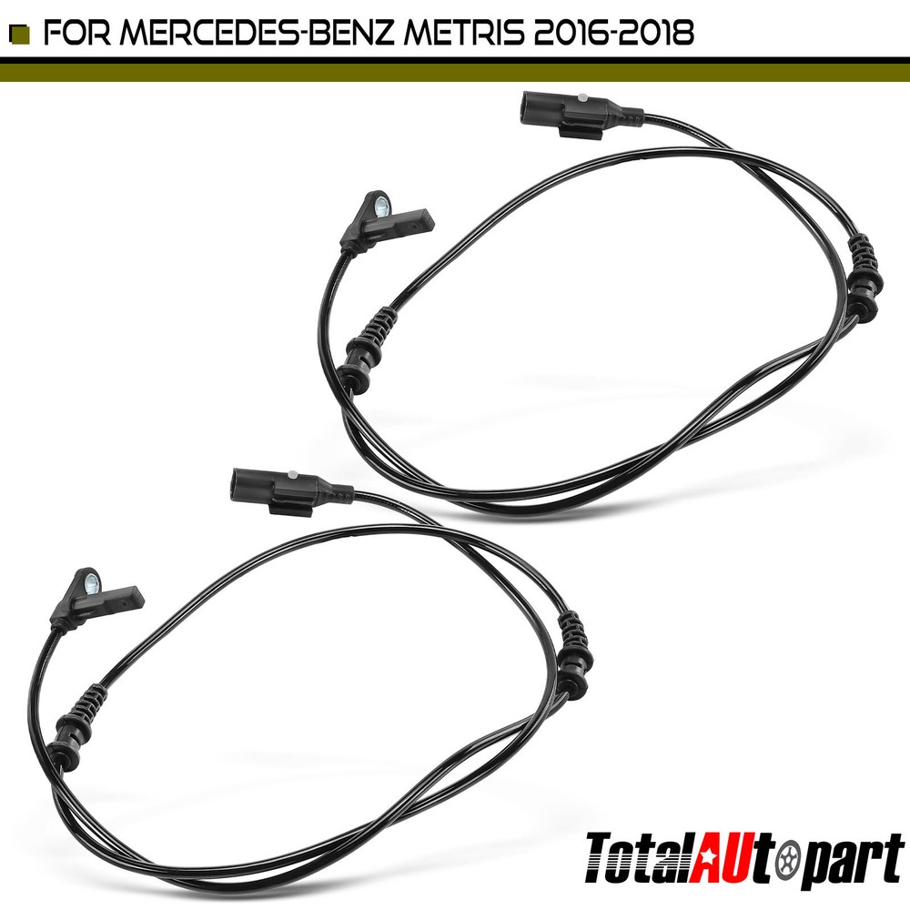 2x ABS Wheel Speed Sensors Front Left & Right for 2016-2018 Mercedes-Benz Metris
