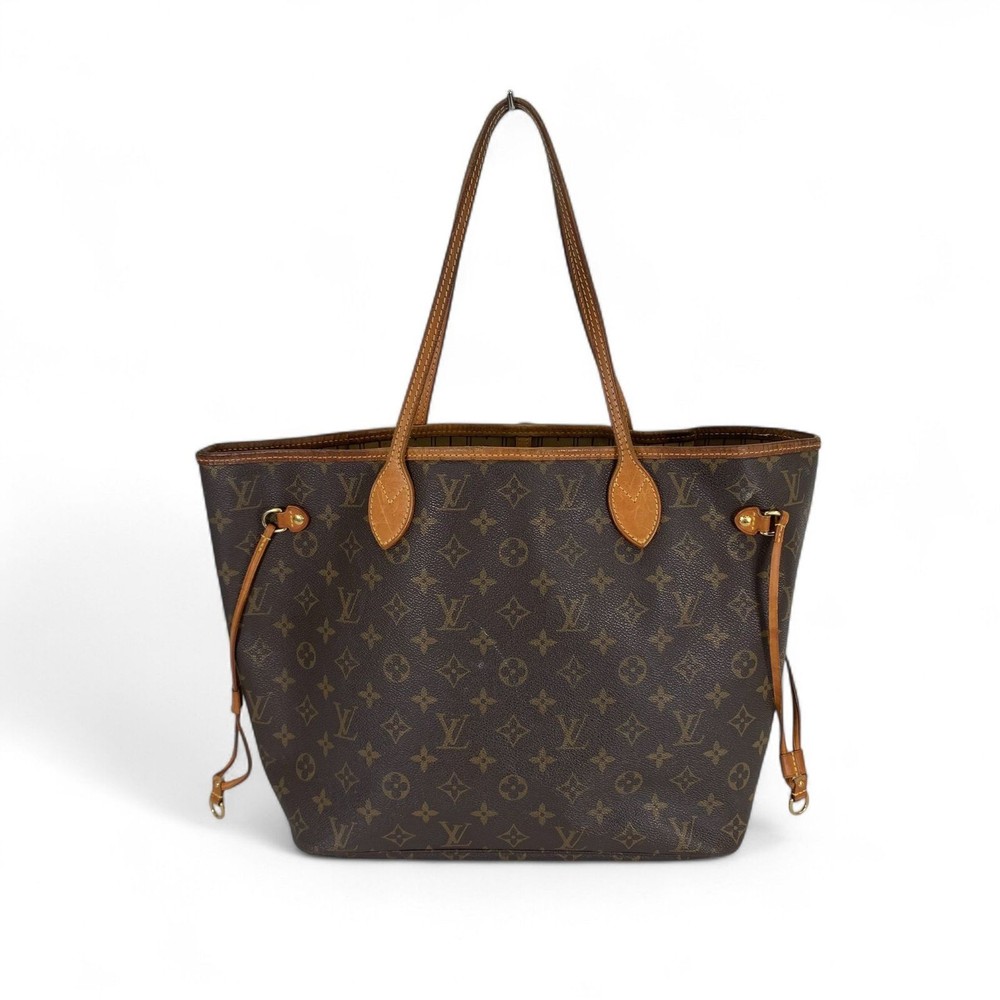 Louis Vuitton Neverfull MM Monogram Tote in Beige Pre-Owned from Japan