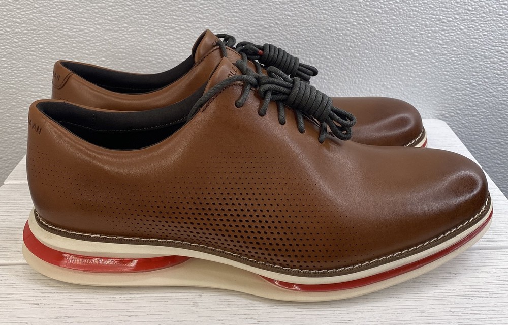 Cole Haan Original Energy Oxfords Men's 10M British Tan Leather Casual Shoes
