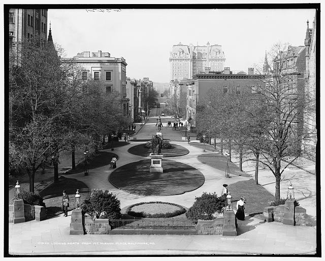 Photo:Looking north from Mt. Vernon Place, Baltimore, Md.