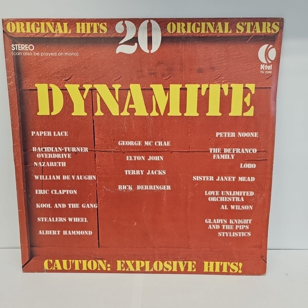 Original Hits Original Stars : 20 DYNAMITE LP Vinyl Record Vintage Music Album