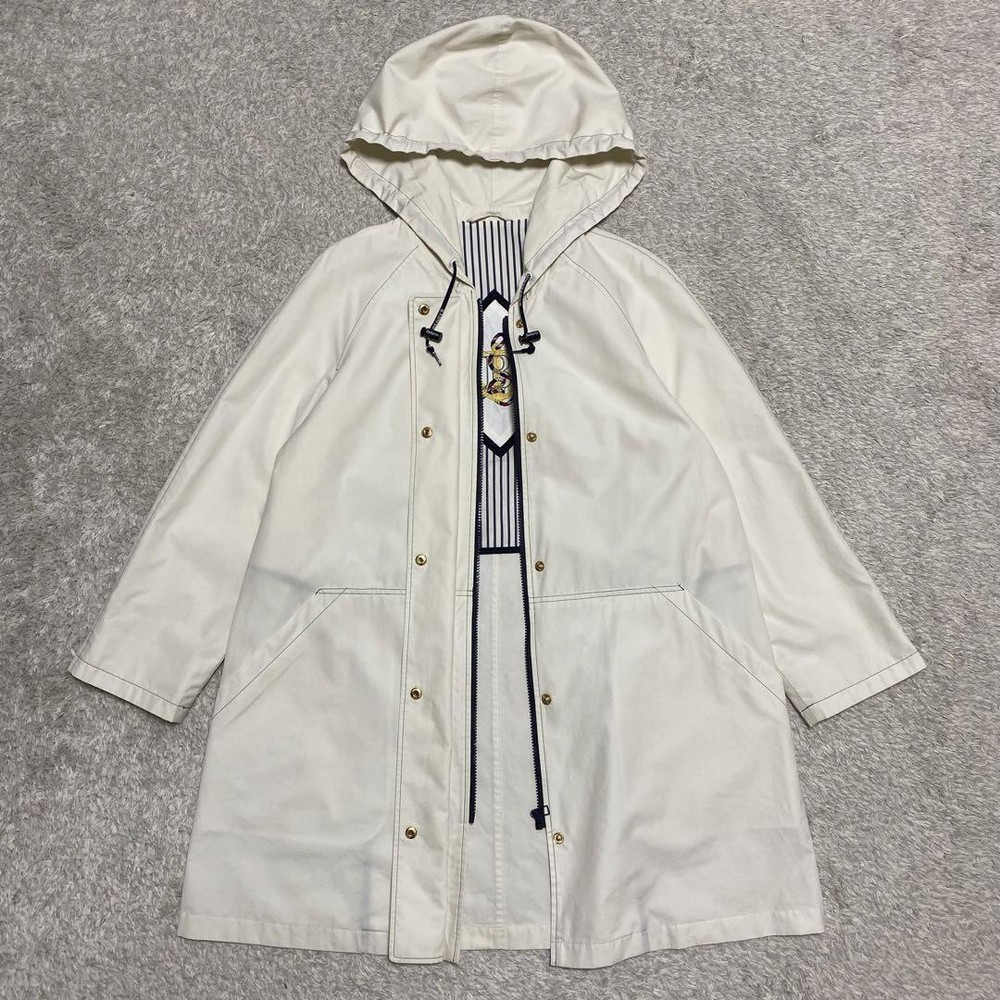 Burberrys 90s Hooded Coat Size 9 M Women's Rare Spring Style Japan Made