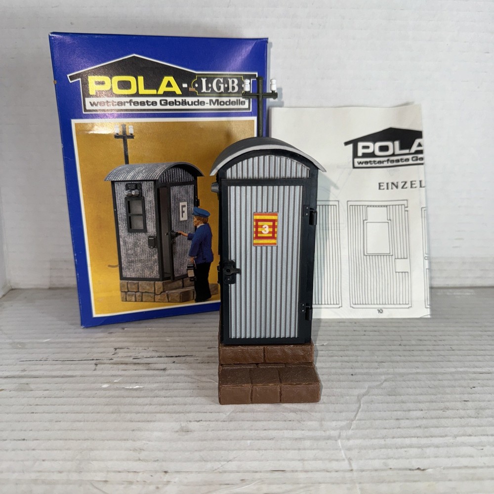 Pola / LGB G Scale Telephone Booth #916 For Train Set Layout Scenery