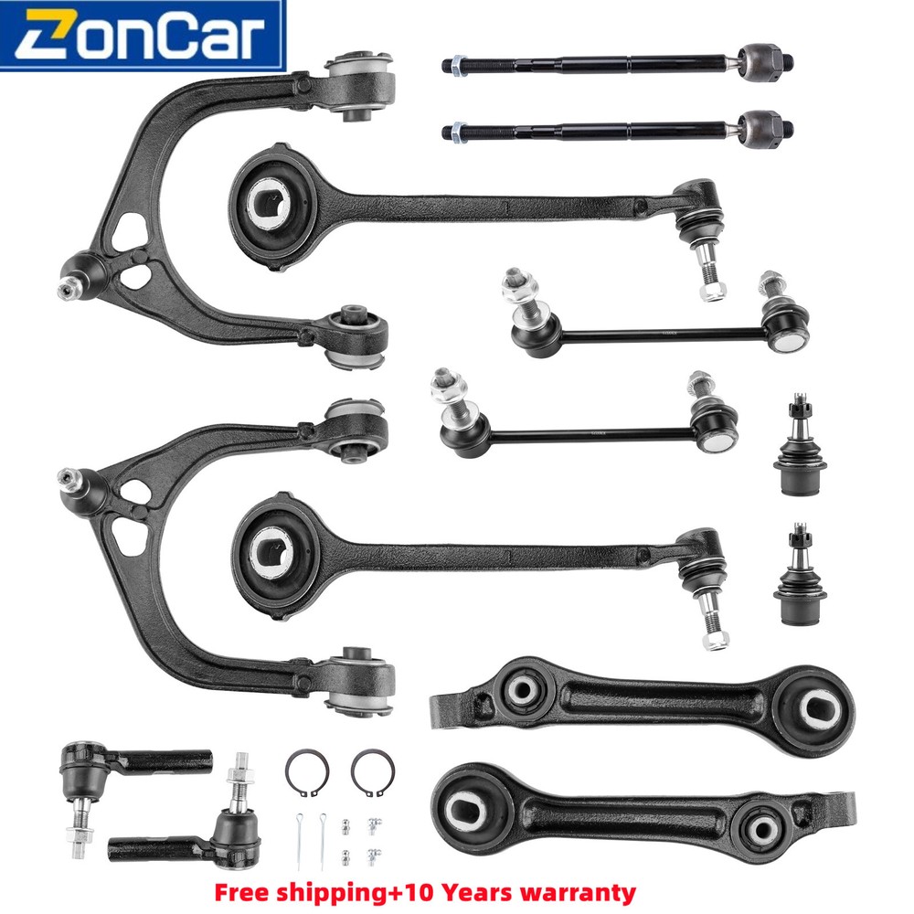 14X Front Suspension Control Arm Tie Rod Kit For Chrysler 300 Dodge Charger RWD