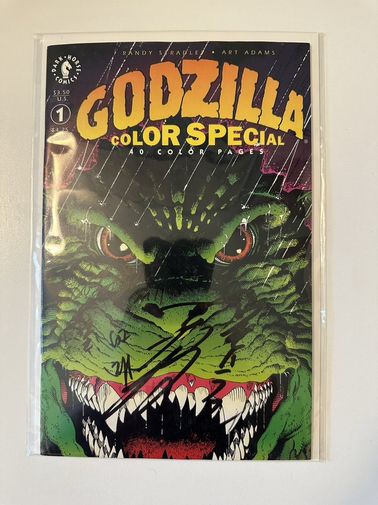 RARE AKIRA TAKARADA SIGNED Godzilla Dark Horse ORIGINAL COLOR Special Comic