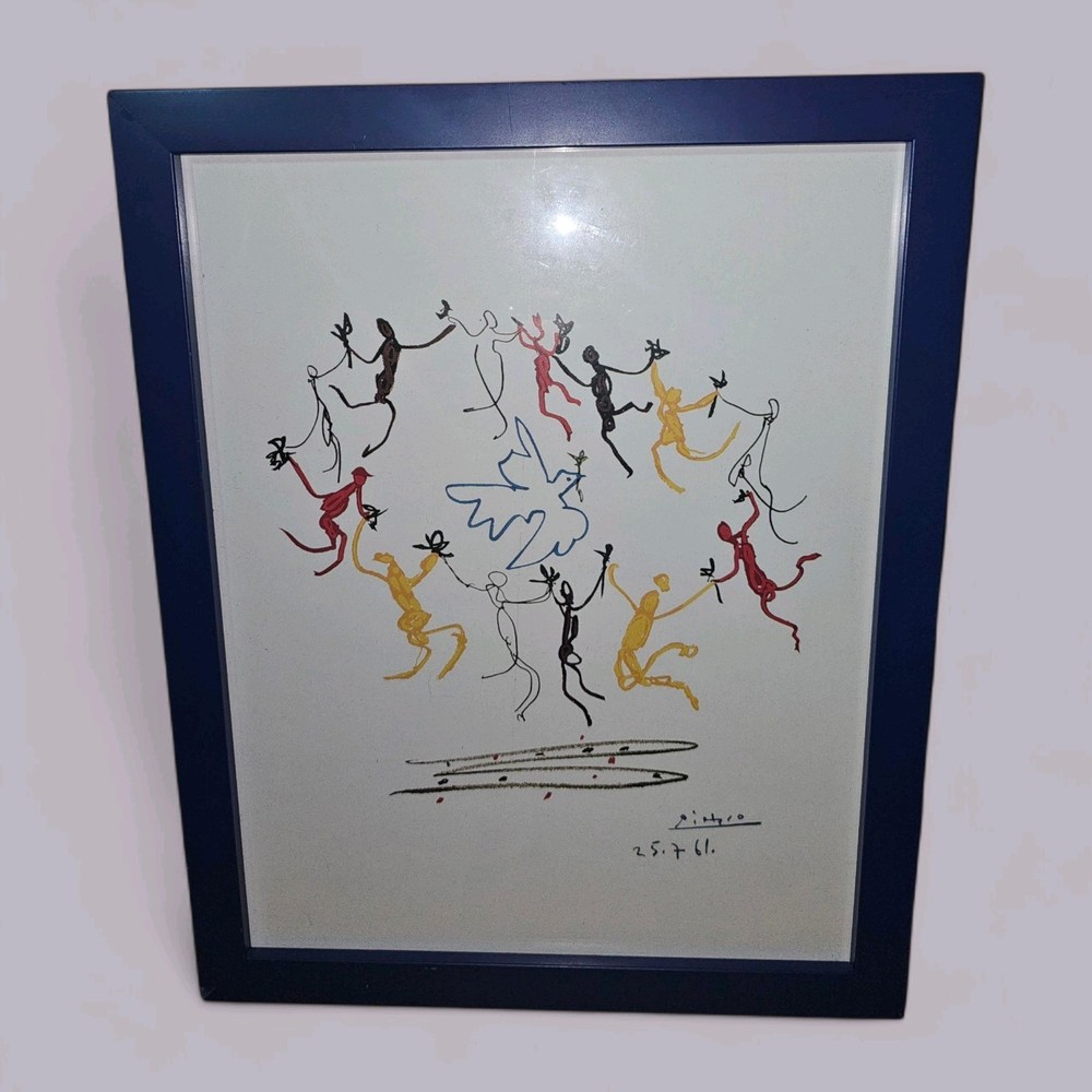 Pablo Picasso Le Ronde De La Jeunesse The Dance of Youth Framed 10.5x13.5