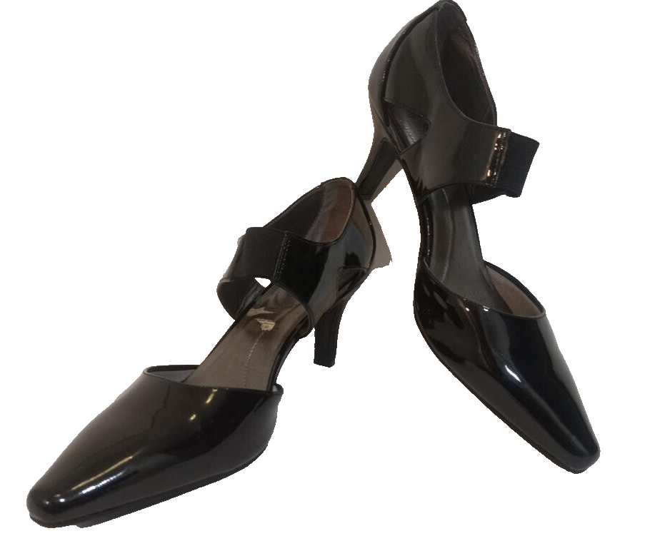 Life Stride Sandal Heel Shoes Kelsey Womens 12M Black Ankle Strap Soft System