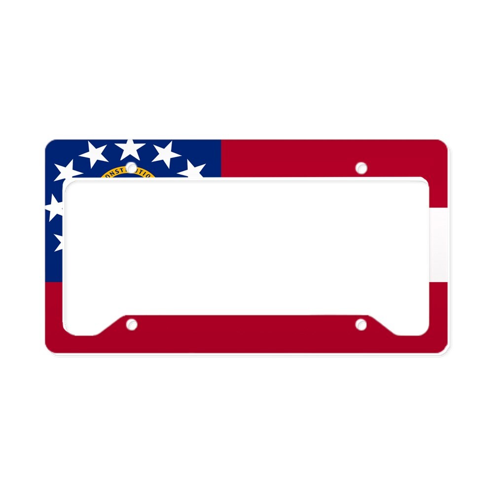 CafePress Flag Of Georgia License Plate Holder License Frame (1964090387)