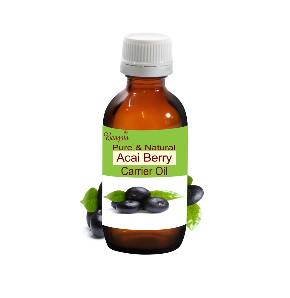 Acai Berry Oil Cold Pressed Carrier Oil for Skin Hair Massage | Bangota-image