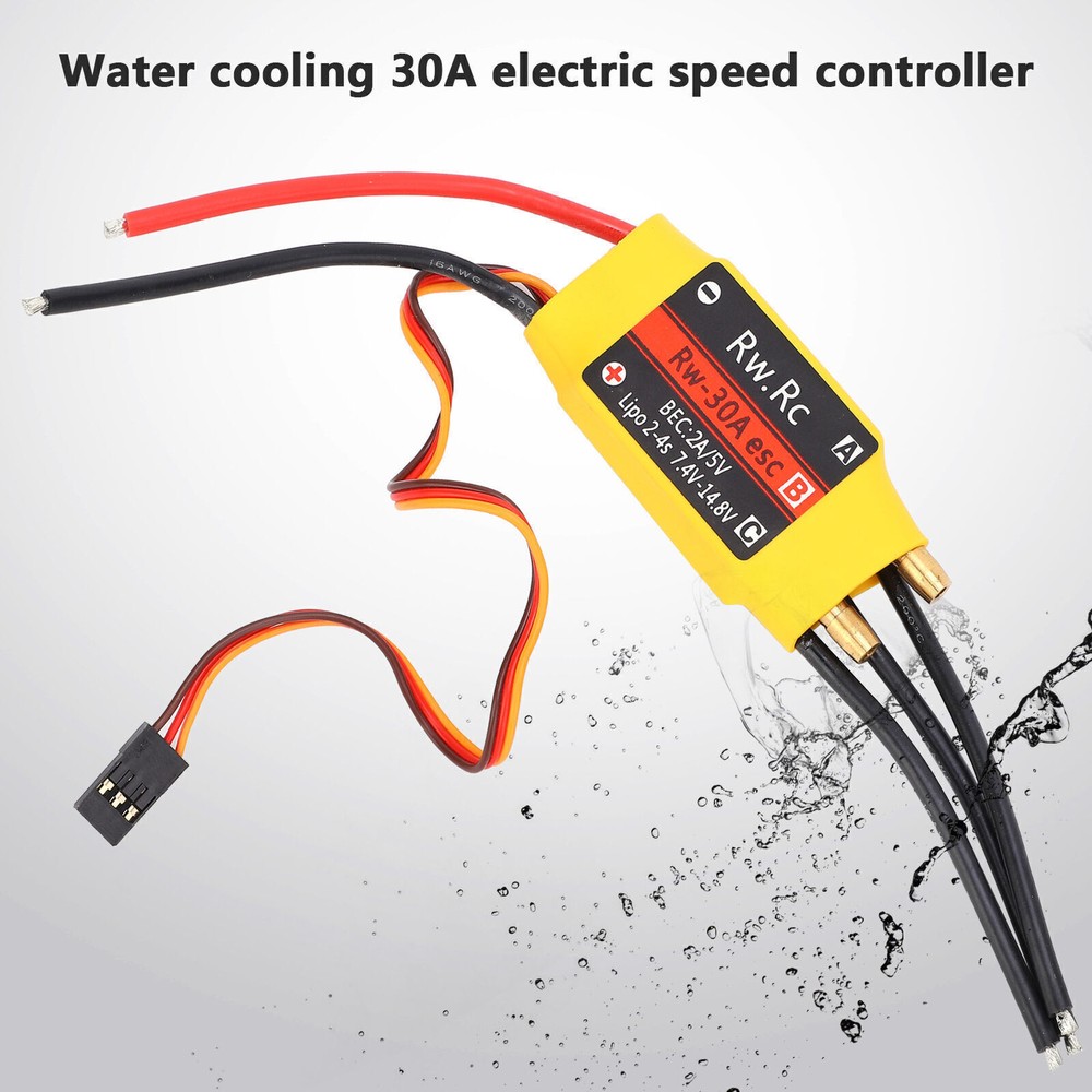30A Water Cooled Brushless ESC for RC Boats