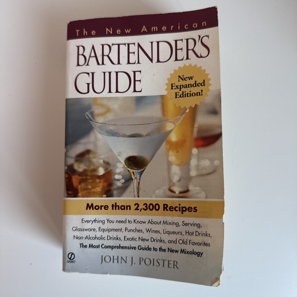 New American Bartenders Guide Paperback John J Poister 1999
