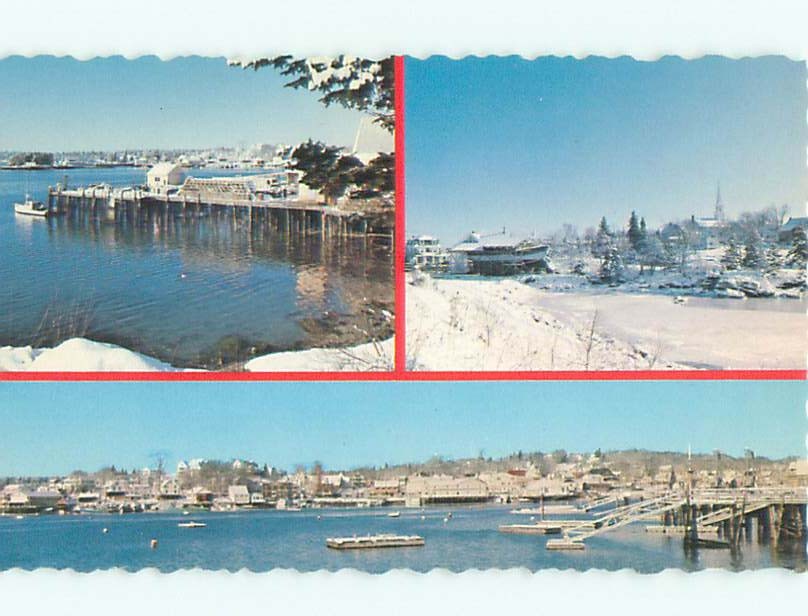 Pre-1980 BOAT SCENE Boothbay Harbor Maine ME m/09 AF4260