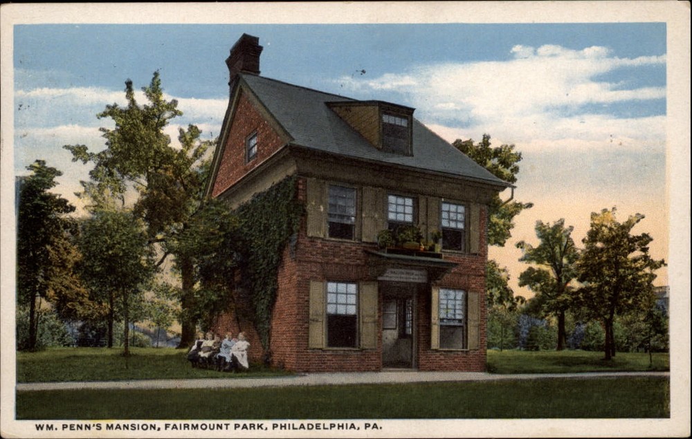 Philadelphia Pennsylvania Wm Penn's Mansion Fairmount Park mailed 1915 postcard