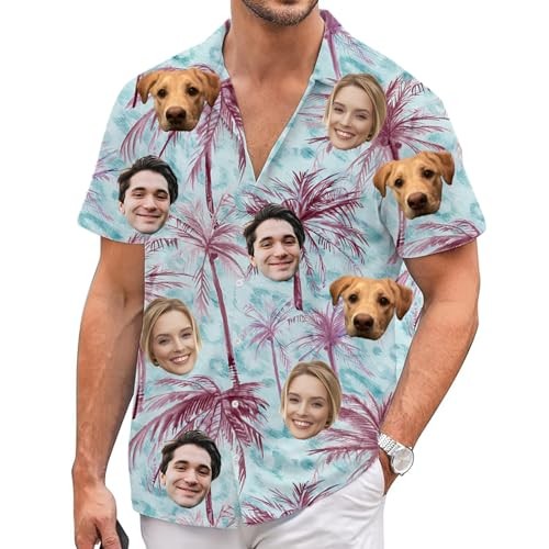 Hawaiian Shirt Personalized Custom Summer Aloha Tropical Beach Vacation Gift