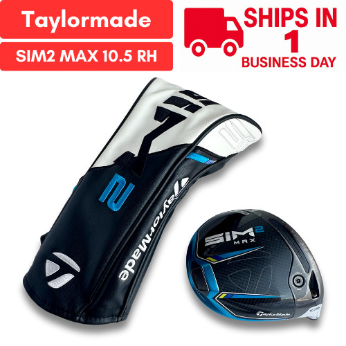 TaylorMade SIM2 MAX Driver 10.5 Head Only Right Hand w/Headcover USED FAST SHIP