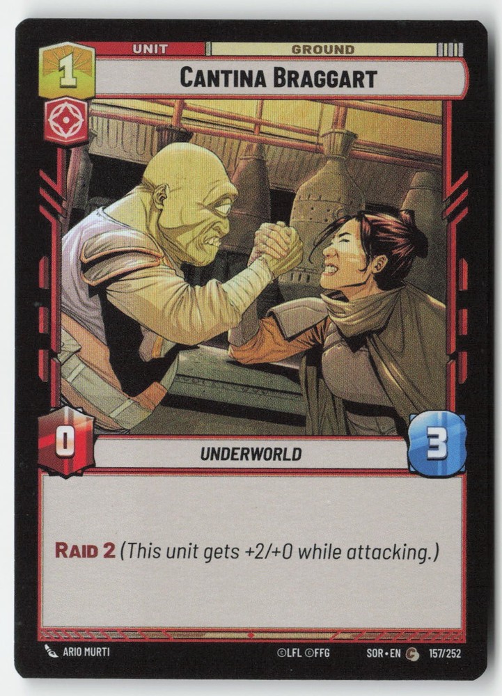 SWU - Cantina Braggart SOR 157 Standard Foil