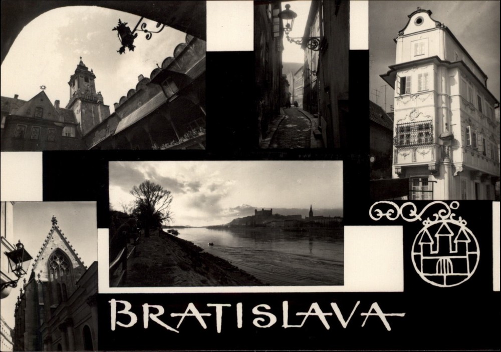 Bratislava Slovakia vintage postcard b388