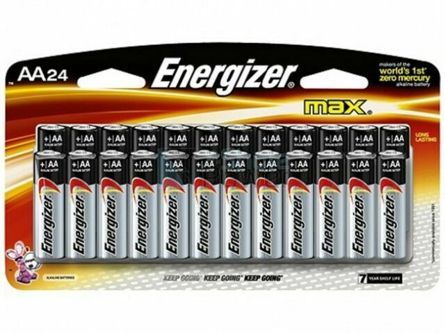 Energizer Max Long-Lasting AA Batteries 24-Pack for High-Demand Devices