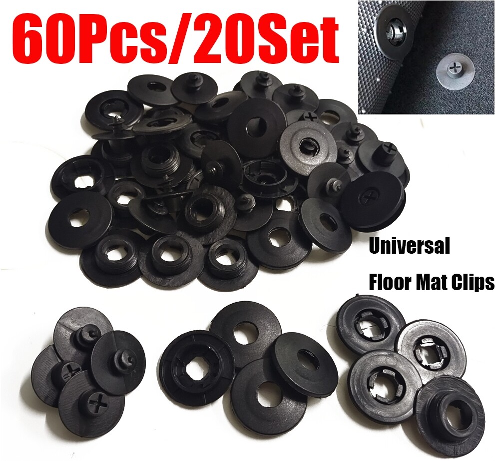 (20set) Car Interior Carpet Clips Floor Mats Anti-Skid Pad Fix Retainer Fastener
