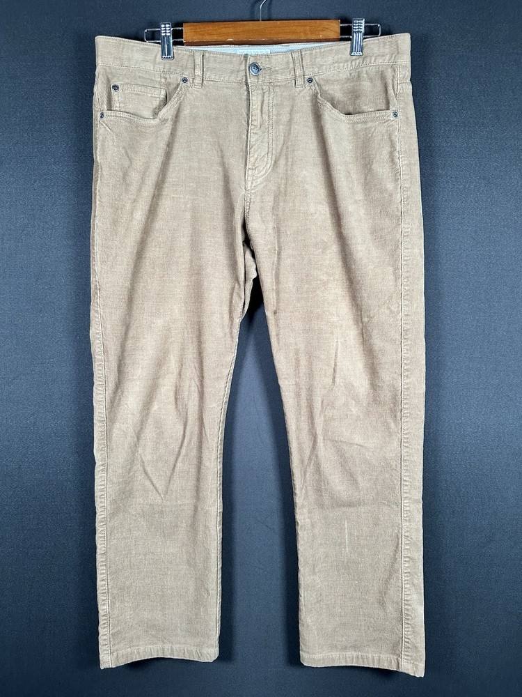 Peter Millar Corduroy Pants Mens Size 35 Khaki Tan Used See Pics for size