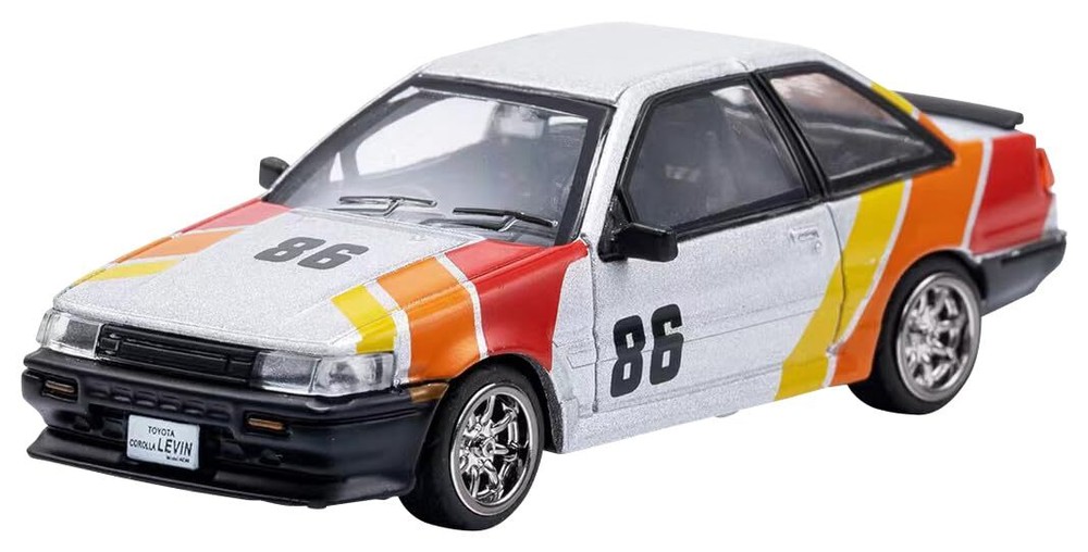 1/64 Toyota Corolla Levin RHD TRD Deco Diecast Model