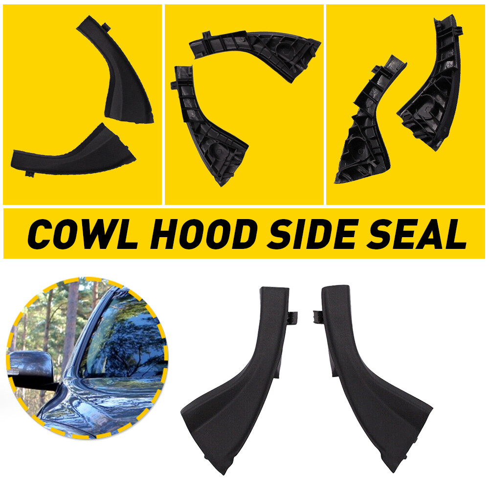 For 2006-2012 Toyota RAV4 Front Wiper Side Cowl Extension Cover Trim Accessories