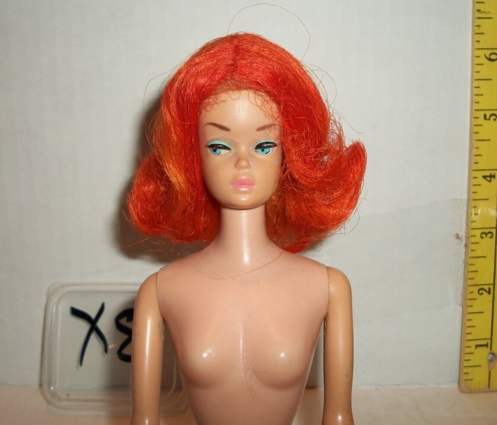VINTAGE BARBIE COLOR MAGIC BRIGHT CARROT ORANGE WIG ONLY 1967 AMERICAN GIRL X8