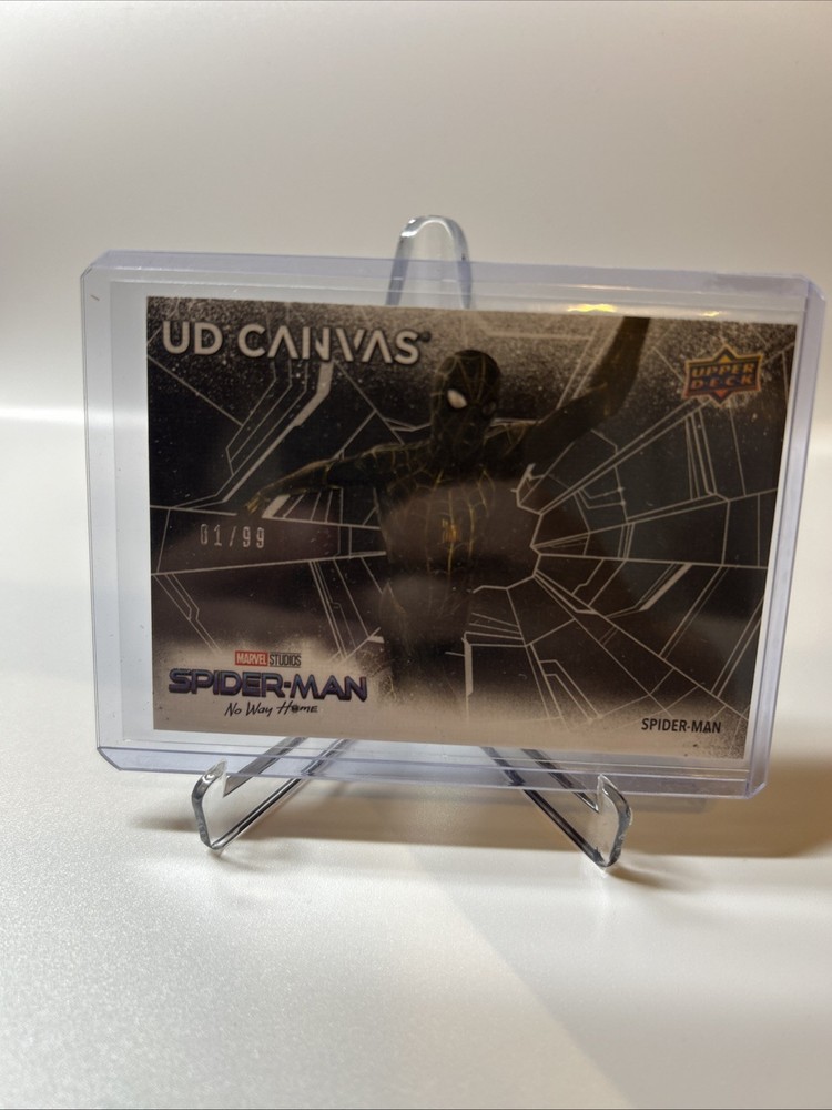 2023 Upper Deck Spider-Man No Way Home Blue Canvas 1/99 Spider-Man #C-16