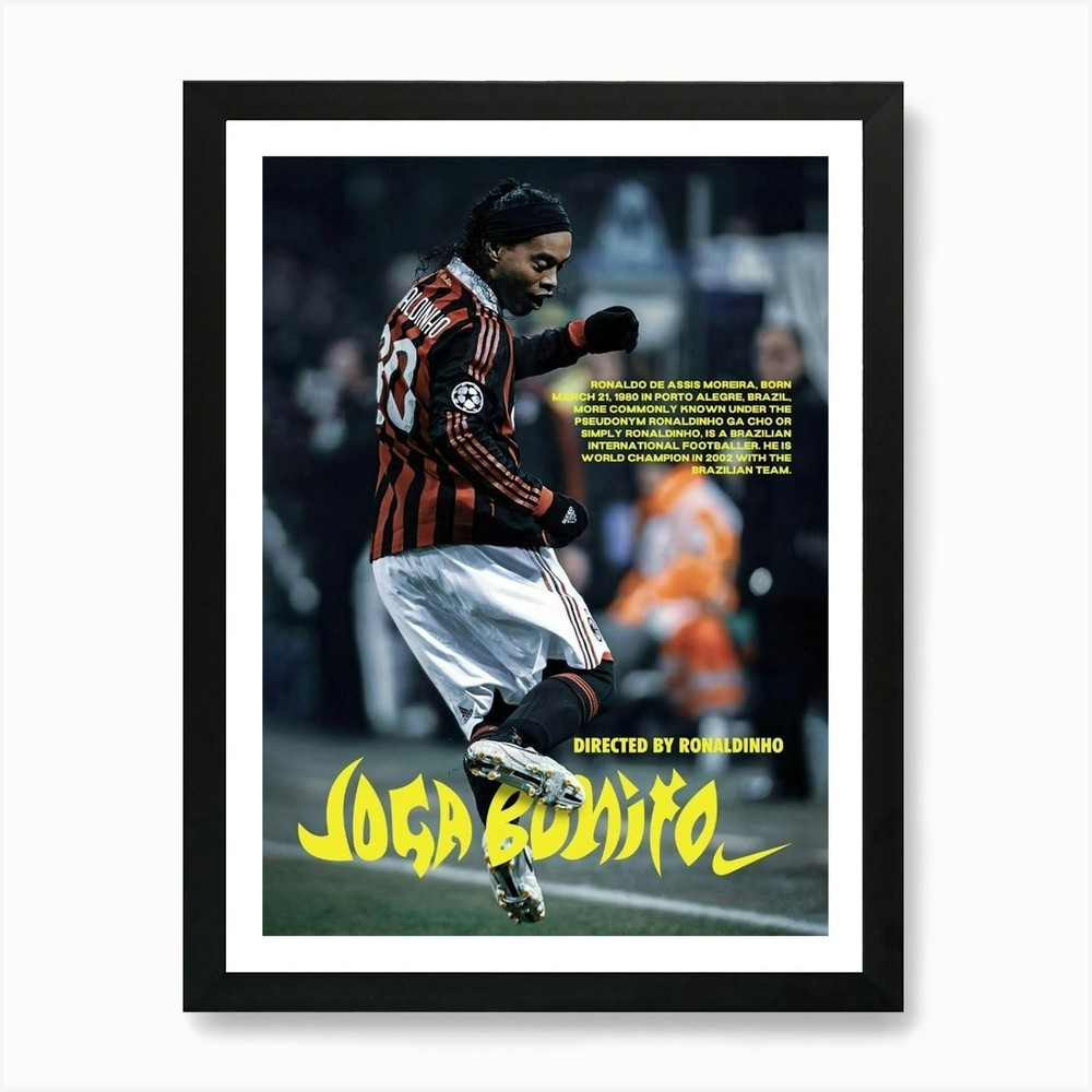 Ronaldinho 1 Art Print Framed Wall Art Poster Canvas Print Picture