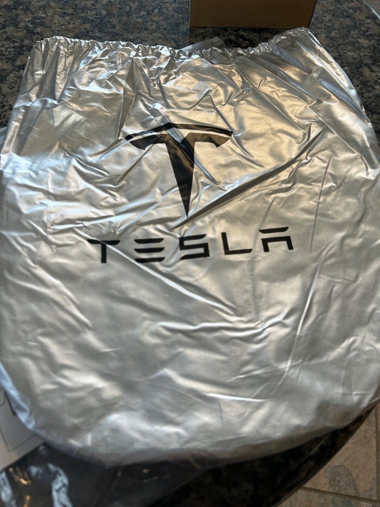 Foldable Tesla Windshield SunShade with UV Protection and Storage Bag