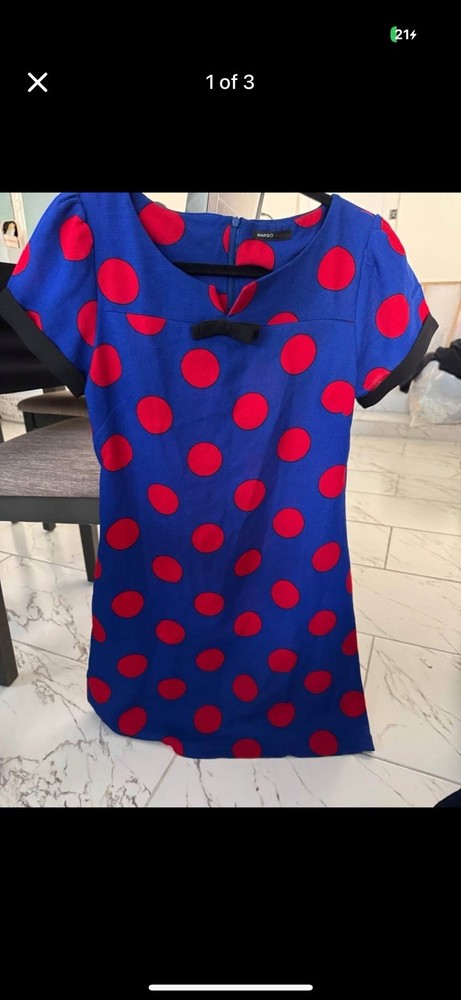 MANGO Polka Dot Dress