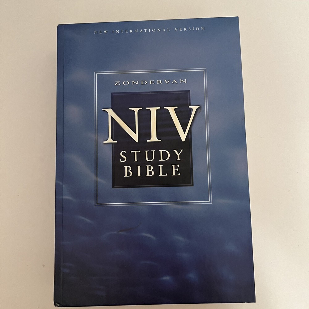 NIV Study Bible New International Version Blue Hardcover by Zondervan