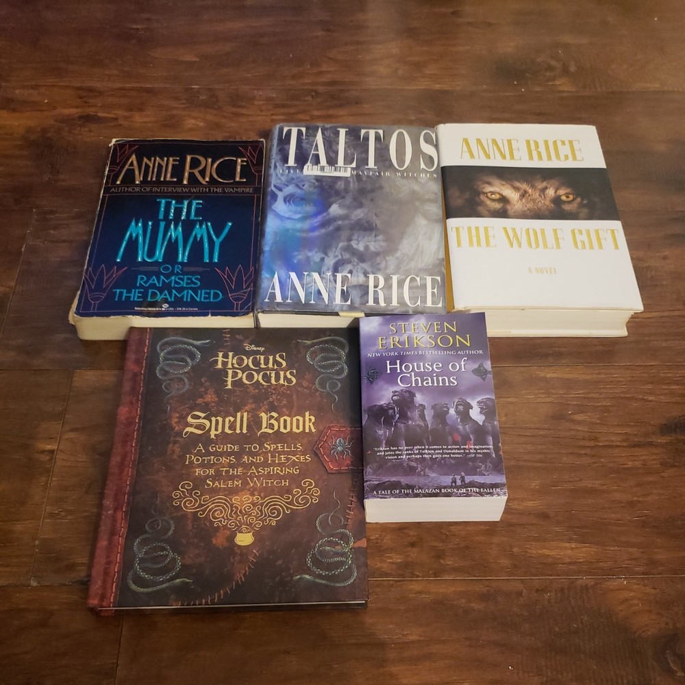 Anne Rice Mixed Author Book Lot Of 5 Hardcover Books Novel Vampire Adventure