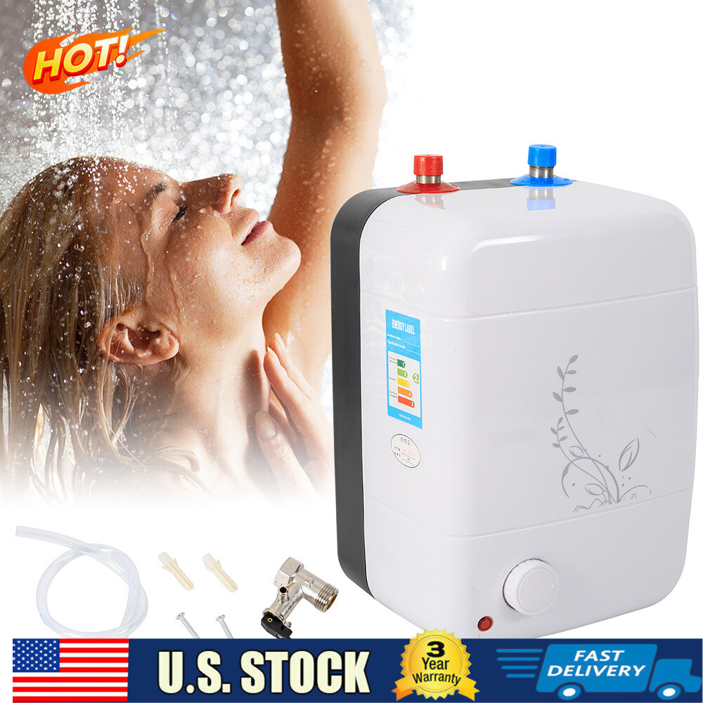 Hot Water Heater Bathroom Electric Tank Instant Boiler Kitchen Tankless