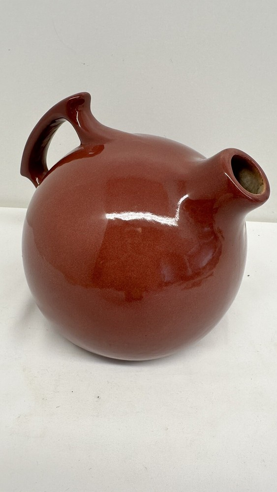 VTG 1930's Red Wing Pottery Rumrill Mauve  Tilt Ball Pitcher #50 No Stopper