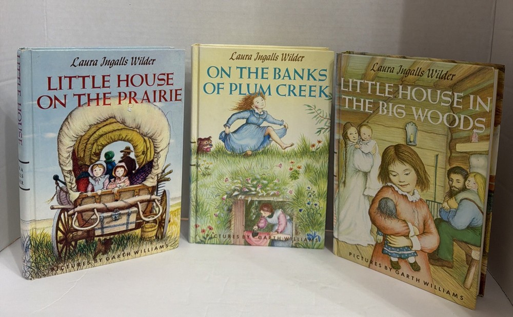 Little House Books 3 HC Set Prairie Plum Creek Big Woods Wilder