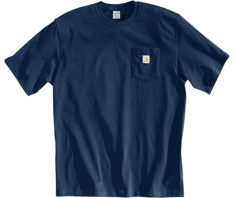 NEW Carhartt K87 3XLT Men T-Shirt Loose Fit Short Sleeve Pocket 413 Bluestone