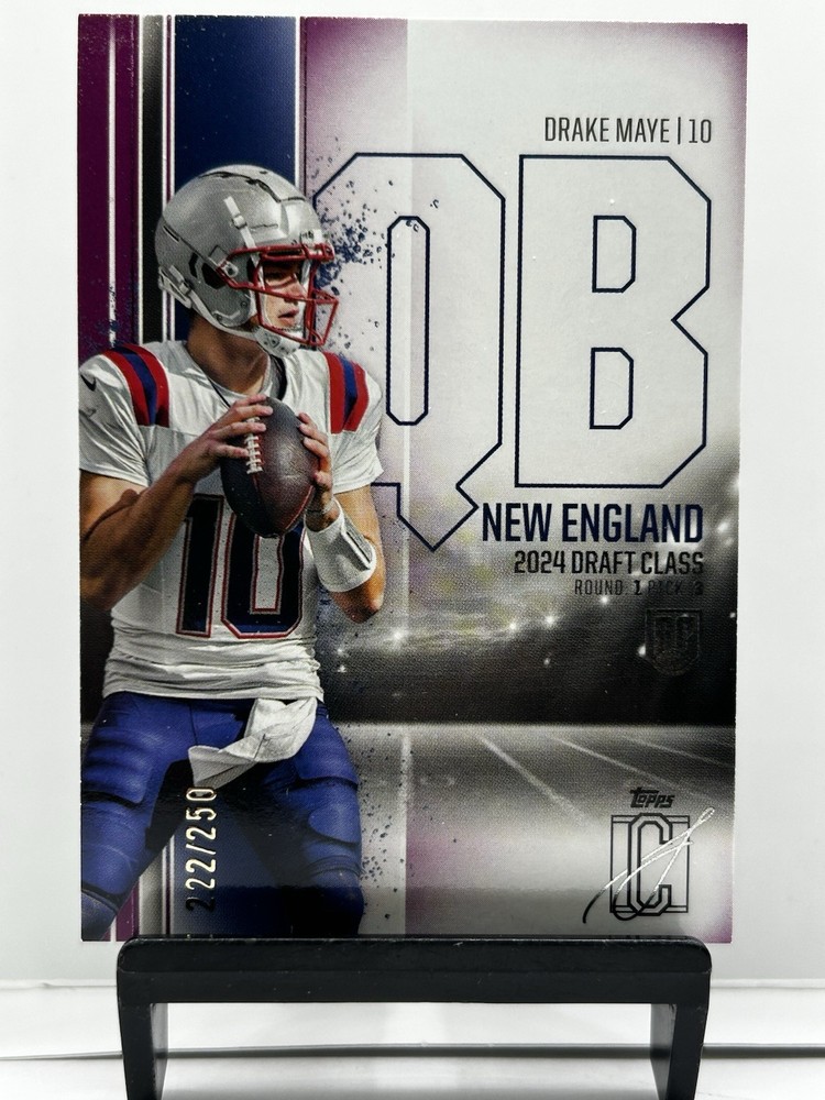 2024 Topps Signature Class /250 Football Rookie Drake Maye NE Patriots #152