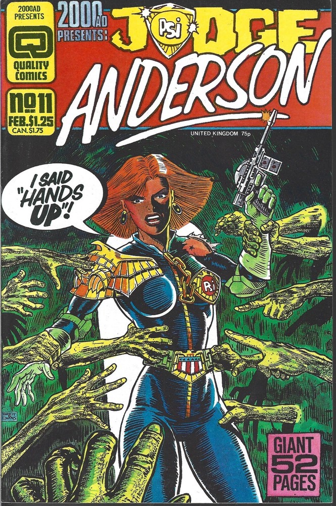 2000 Ad Presents #11 Judge Anderson (Nm) High Grade Copper Age Quality Comic