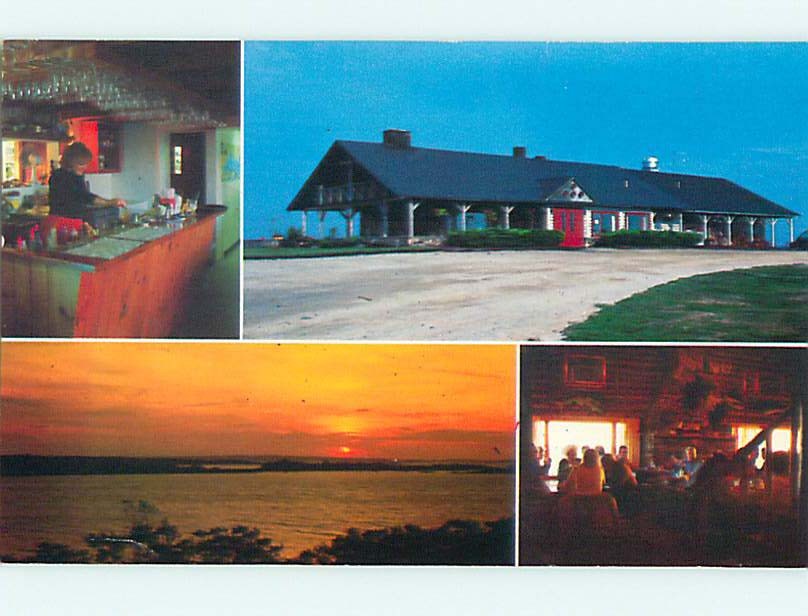 Unused Pre-1980 LOG CABIN RESTAURANT Bailey Island Maine ME : clearance s0893