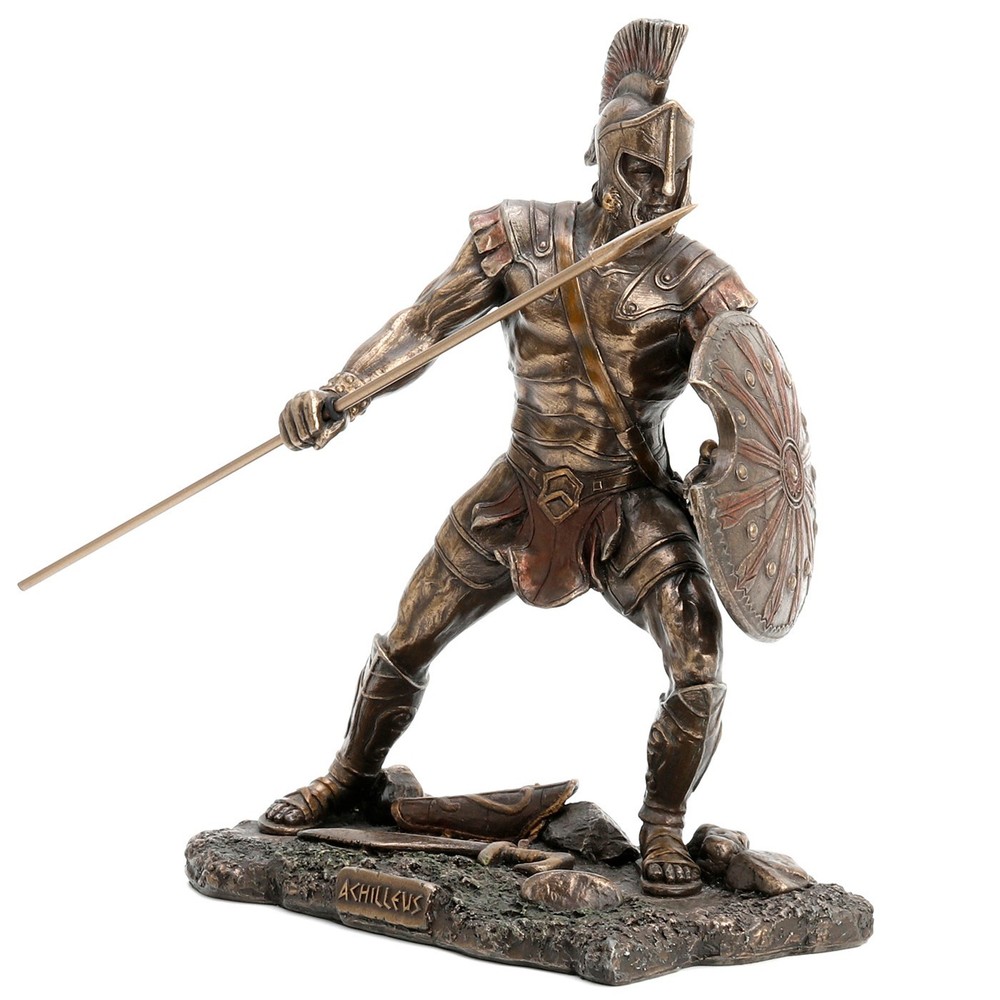 Veronese Design Achilles Trojan War Hero Statue Cold Cast Bronze Finish-image