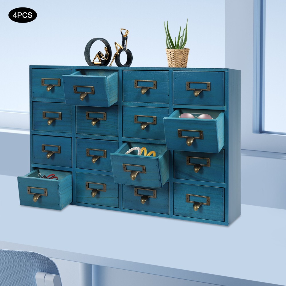 64-Drawer Storage Cabinet Set of 4 with Organizer Boxes