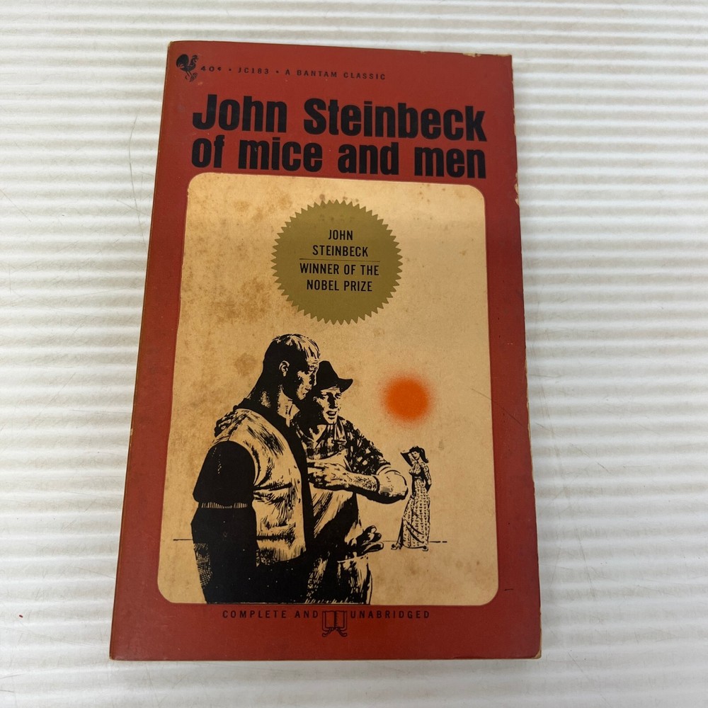 Of Mice And Men Classic Paperback Book from John Steinbeck Bantam Books 1963