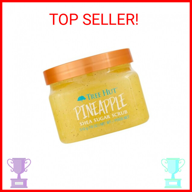 Tree Hut Pineapple Shea Sugar Scrub, 18 oz, Ultra Hydrating and Exfoliating Scru