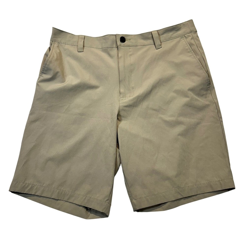 Banana Republic Performance Shorts Mens 36 Tan Khaki Ripstop Stretch Golf