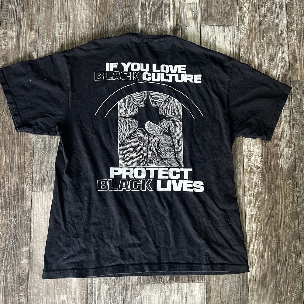 Blood Orange Brain Dead Black Culture Protect Black Lives Shirt Size XL